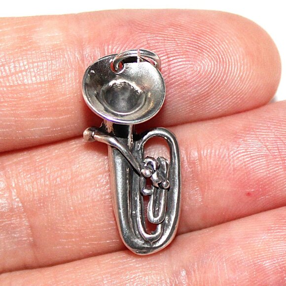 Sterling Silver Tuba Charm - Picture 4 of 4